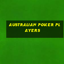 australian poker players