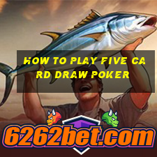 how to play five card draw poker