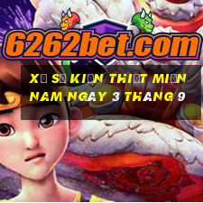 xổ số kiến thiết miền nam ngày 3 tháng 9