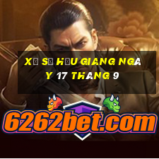 xổ số hậu giang ngày 17 tháng 9