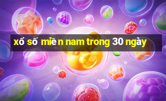 xổ số miền nam trong 30 ngày