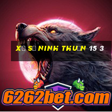 xổ số ninh thuận 15 3