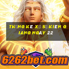 Thống kê Xổ Số kiên giang ngày 22