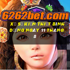 xổ số kiến thiết bình dương ngày 11 tháng 8