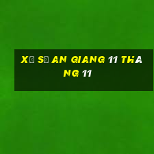 xổ số an giang 11 tháng 11