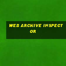 web archive inspector