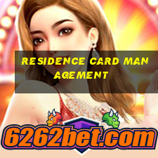 residence card management