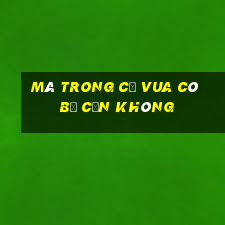 mã trong cờ vua có bị cản không