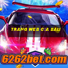 Trang web của Bali