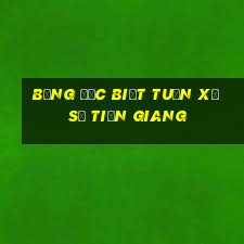 bảng đặc biệt tuần xổ số tiền giang