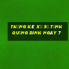 Thống kê Xổ Số Tỉnh Quảng Bình ngày 7